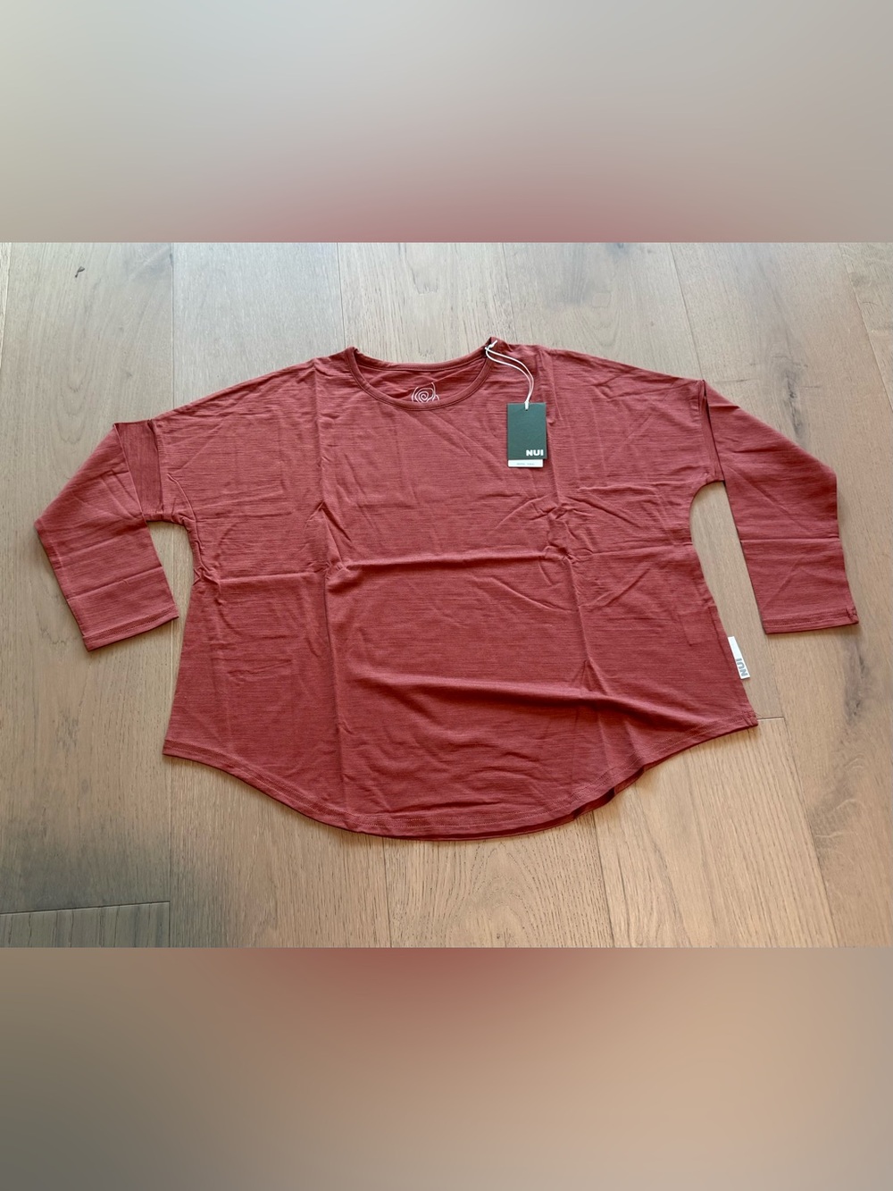 Nui Organics Steffi Tee Salmon Wool/Tencel - NWT